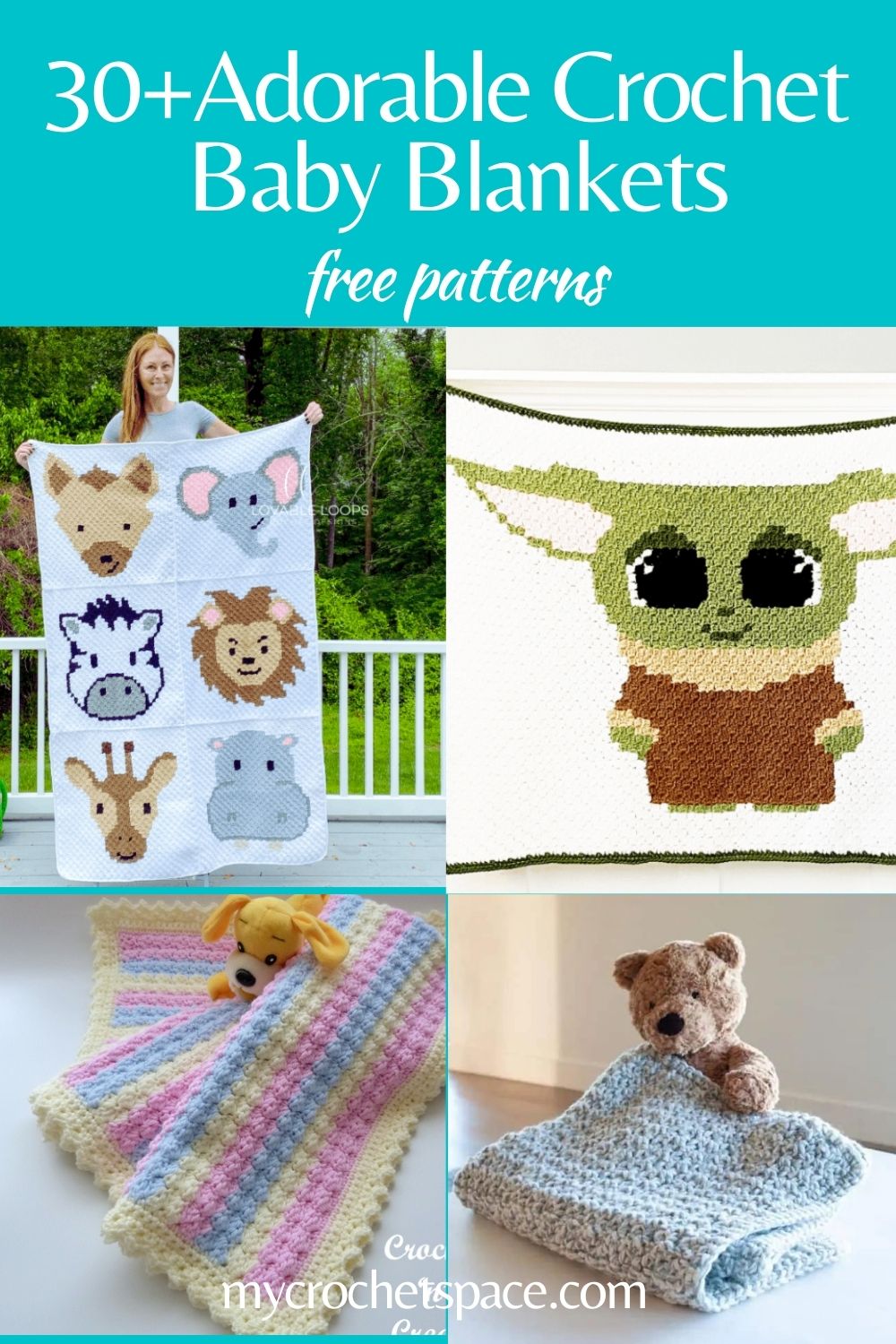 30+ Adorable Free Crochet Baby Blanket Patterns - My Crochet Space